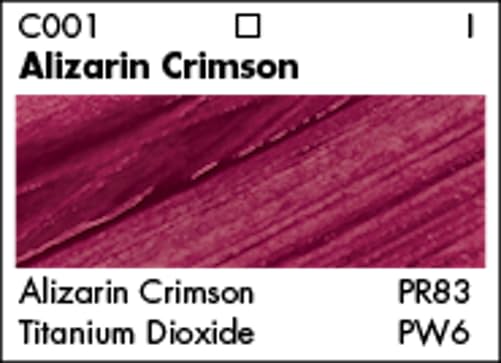 GRUMBACHER Academy Acrylic Paint, 75ml/2.5 Ounce Plastic Tube, Alizarin Crimson (C001P) - Image 2